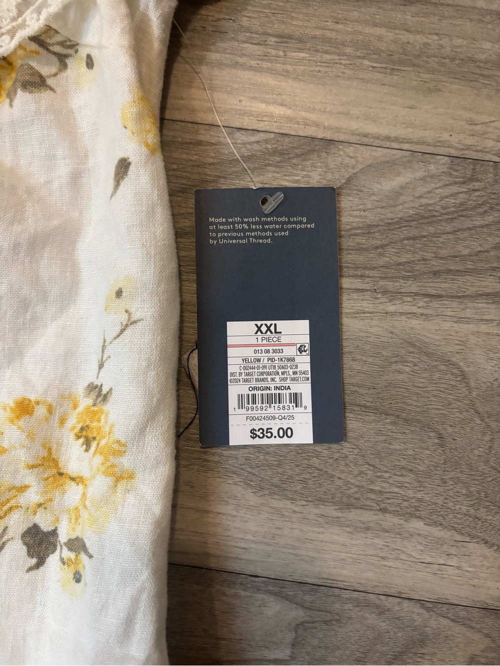 Universal Thread Yellow Floral Ruffle Midi Dress - Picture 4 of 6